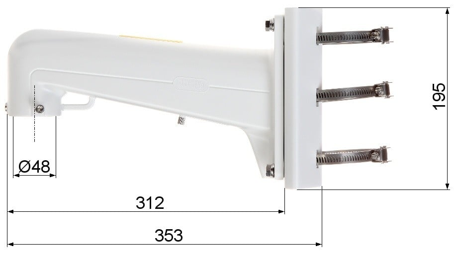 Hikvision DS-1602ZJ-Pole Vertical pole mount