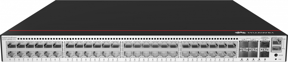 Huawei Switch S5735-L48P4XE-A-V2 (48*GE ports, 4*10GE SFP+ ports, 2*12GE stack ports, PoE+, 1*AC power) + license L-MLIC-S57L (98012120)