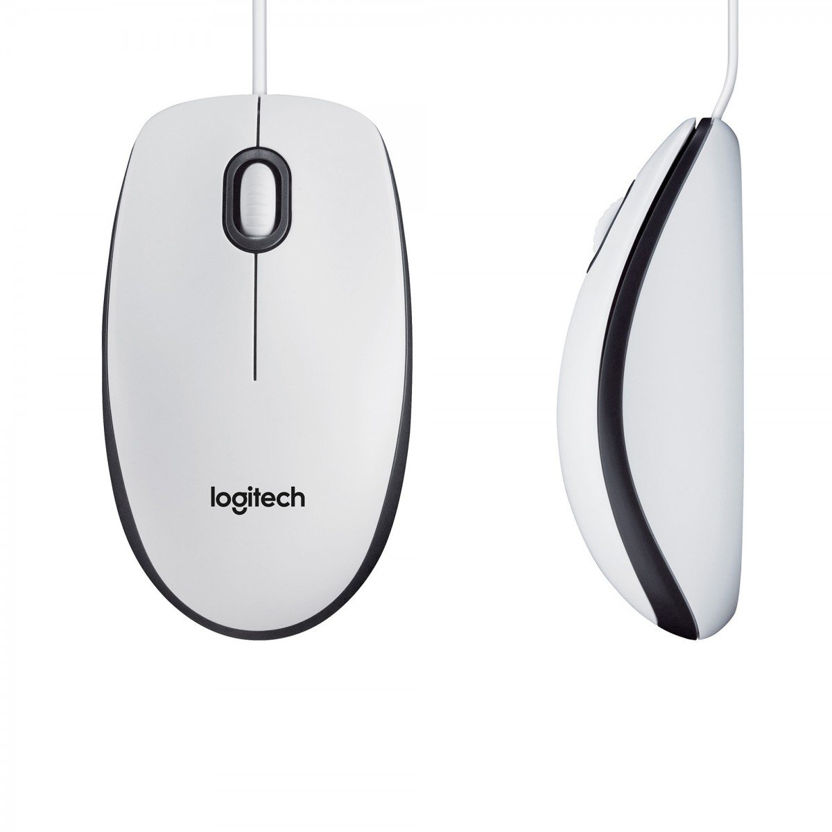LOGITECH M100 Mouse full size right and left-handed optical 3 buttons wired USB