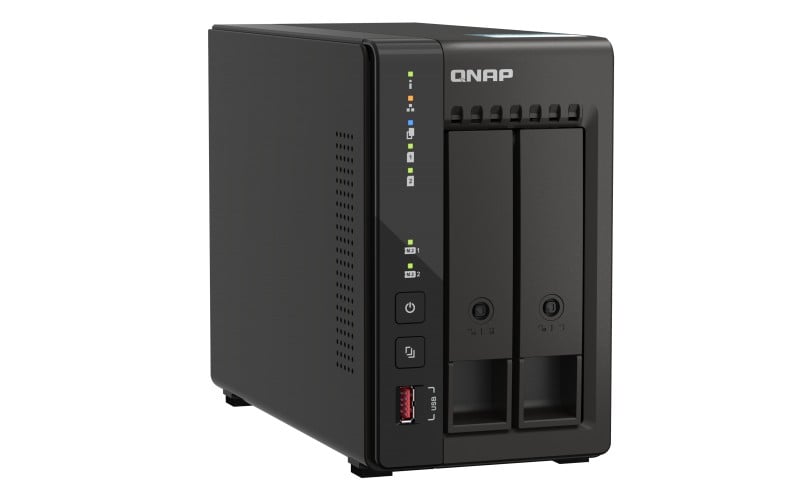 QNAP TS-253E-8G 2-bay desktop NAS Intel Celeron J6412 4C 2.0GHz burst 2.6GHz onboard 8Go RAM 2xHDMI 1.4b 2xM.2 2280 PCIe slots
