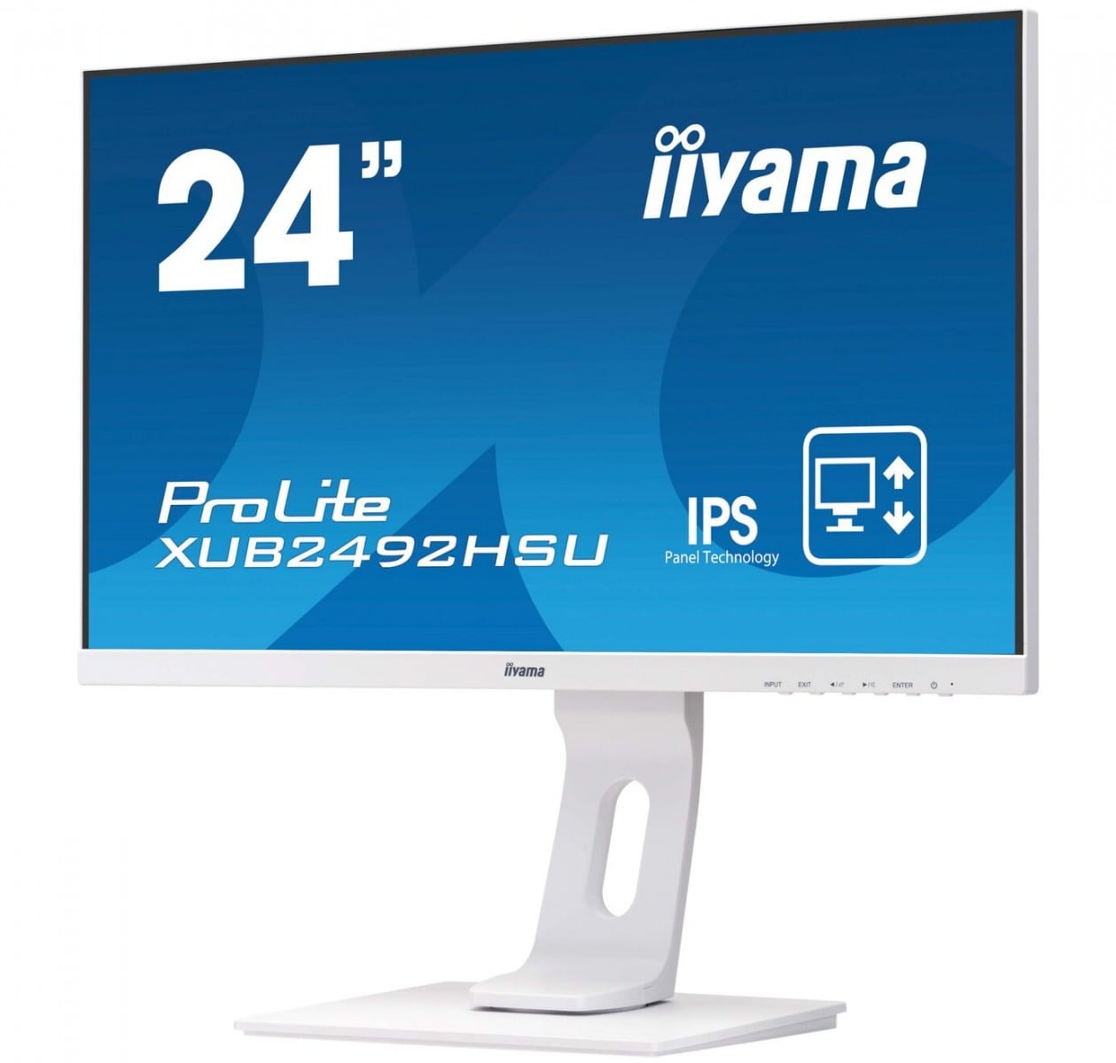 "iiyama ProLite XUB2492HSU-W1 LED display 60,5 cm (23.8"") 1920 x 1080 pixels Full HD Blanc"