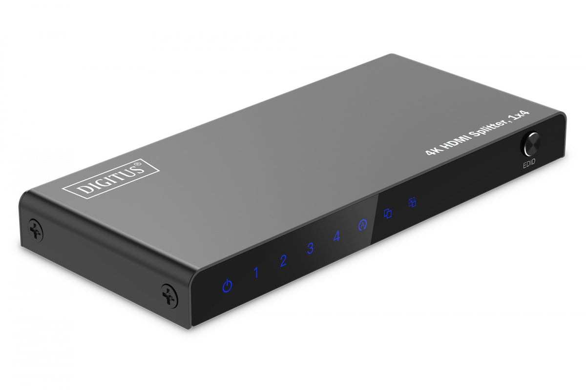 Répartiteur HDMI 1x4, 4K/60Hz UHD avec HDR, 18 Gbps, HDCP 2.2, EDID