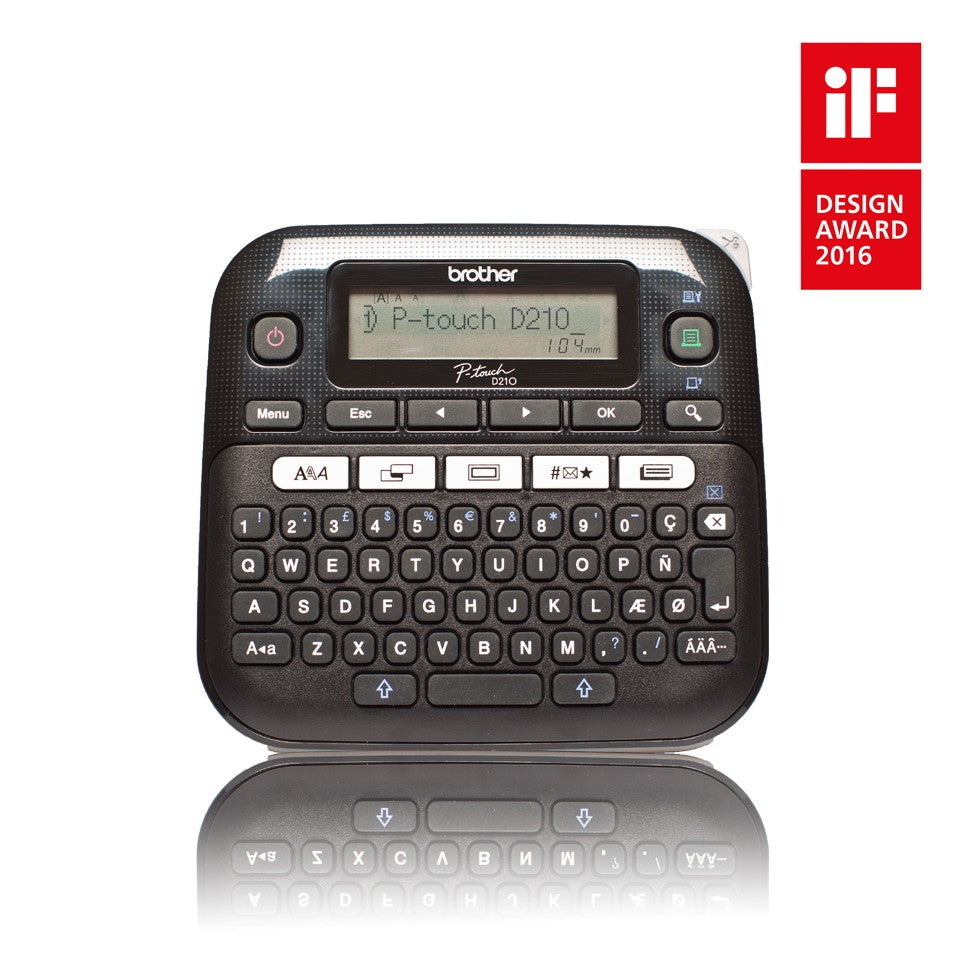 Brother PT-D210 imprimante pour étiquettes Transfert thermique 180 x 180 DPI 20 mm/sec QWERTY