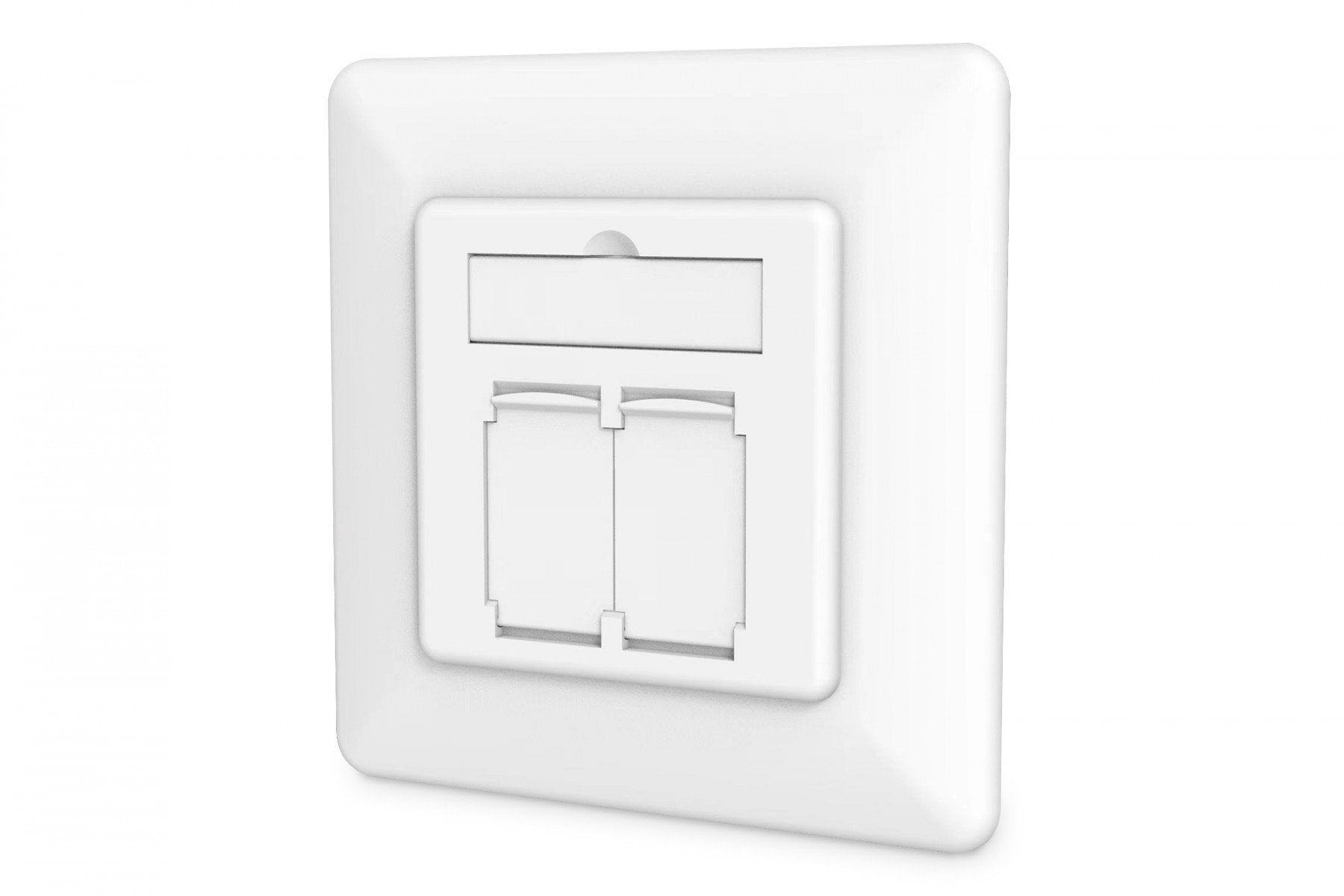 Digitus DN-9010/8-2 prise de courant 2 x RJ-45 Blanc