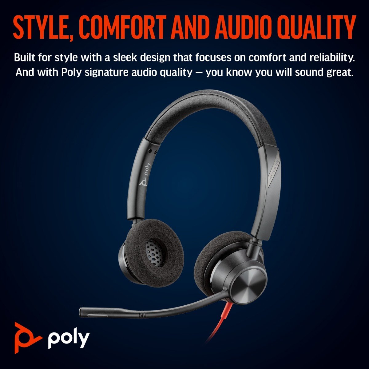 Poly BW 3320 Stereo USB-C HS+USB-C/A