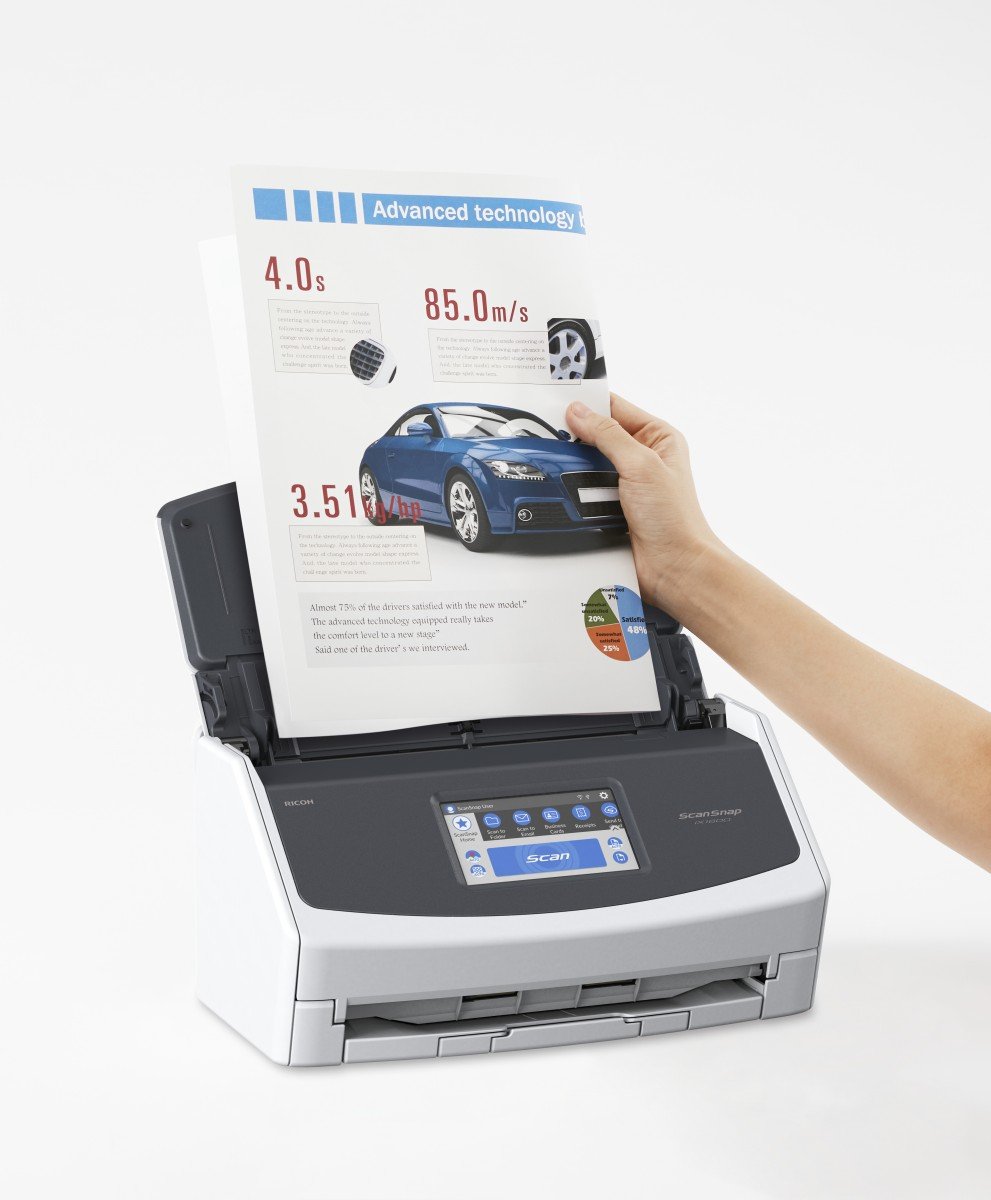 Fujitsu ScanSnap iX1600 Numériseur chargeur automatique de documents (adf) + chargeur manuel 600 x 600 DPI A4 Noir, Blanc