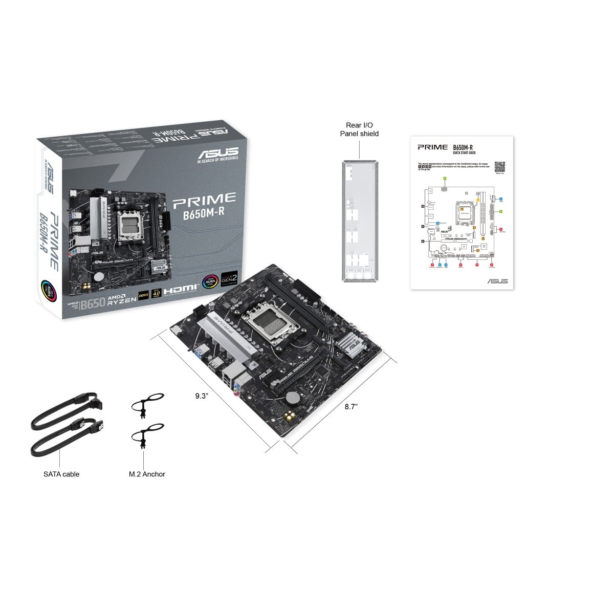 ASUS PRIME B650M-R AMD B650 Emplacement AM5 micro ATX