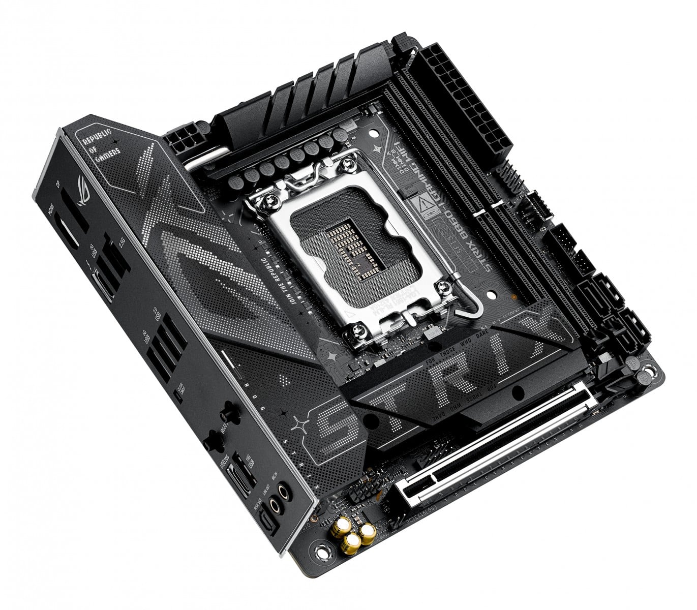 ASUS ROG STRIX B860-I GAMING WIFI LGA1851 DDR5 mini ITX MB 1xHDMI 1xDP 1xThunderBolt 2xM.2 4xSATA
