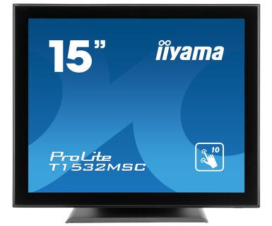 "iiyama ProLite T1532MSC-B5X écran plat de PC 38,1 cm (15"") 1024 x 768 pixels LED Écran tactile Noir"