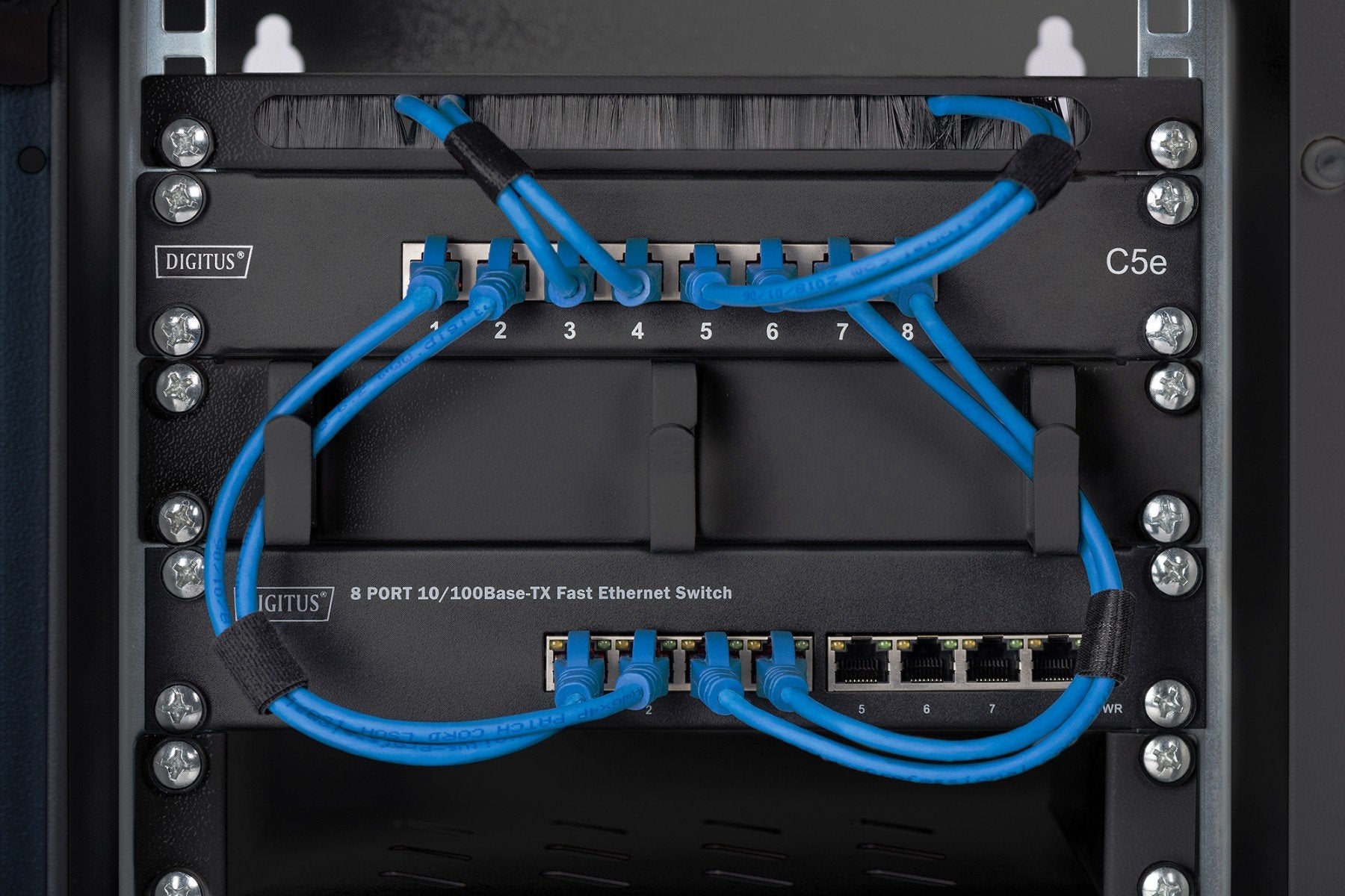 Digitus DN-10-09U-B étagere 9U Rack monté sur le mur Noir