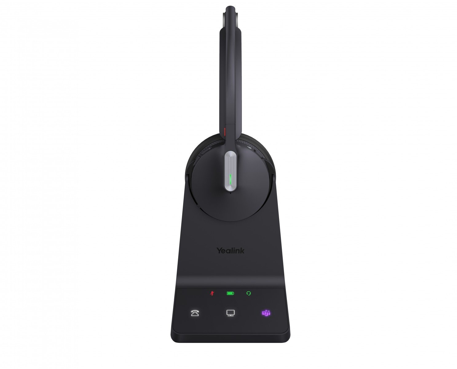 Yealink WH64 Mono Teams Sans fil Arceau Bureau/Centre d'appels USB Type-C Bluetooth Noir