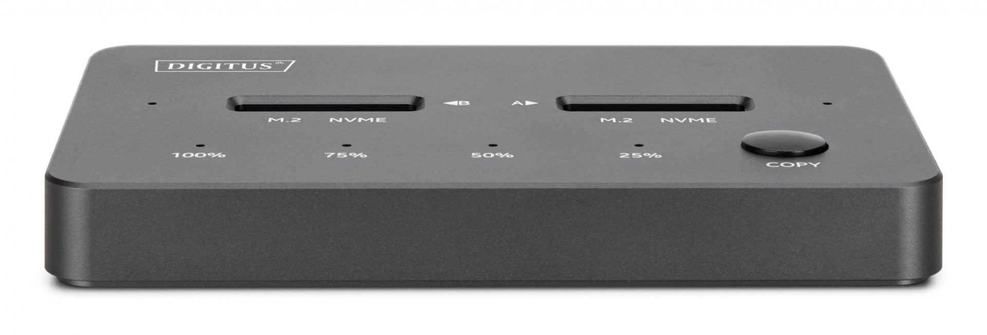Digitus DA-71545-1 Station d'accueil pour disques avec fonction de clonage | USB-C 3.1 Gen2 10Gbps | SSD M.2 NVMe (max. 2x 4 To) | Fonction de clonage hors lign