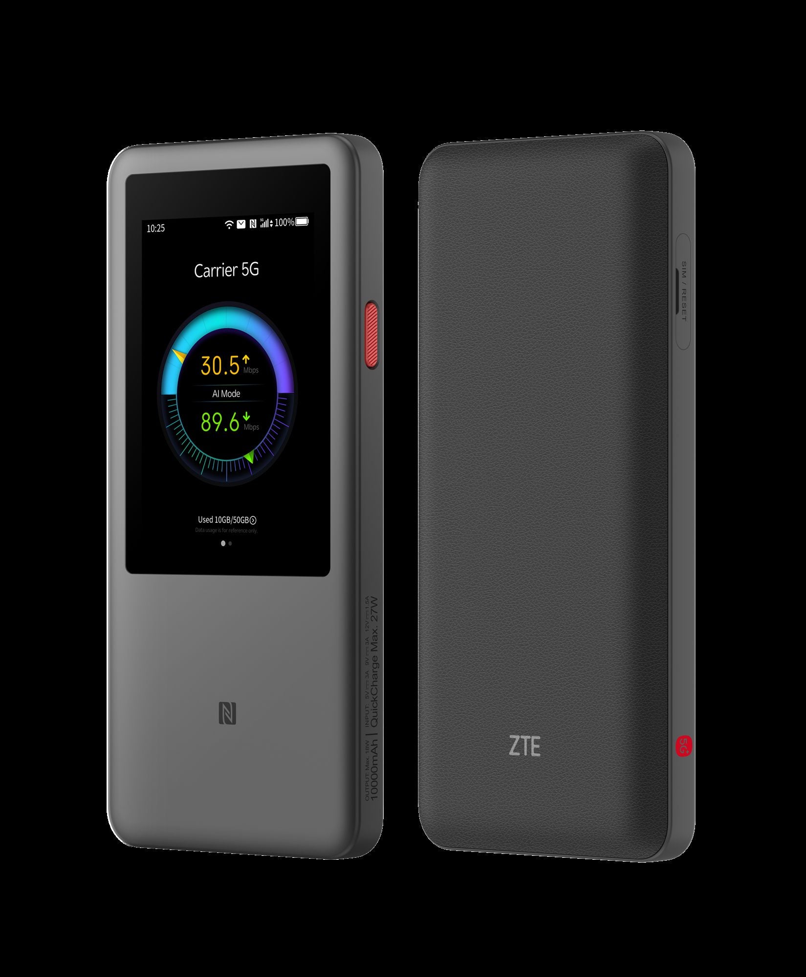 ZTE U60 Pro 5G Mobile Wi-Fi 3600 Mb/s 9 antennes