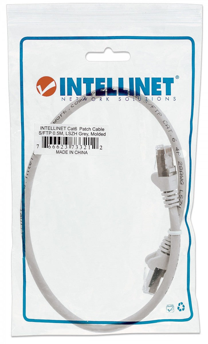 Intellinet 0.5m Cat6 SFTP - 0,5 m - Cat6 - S/FTP (S-STP) - RJ-45 - RJ-45