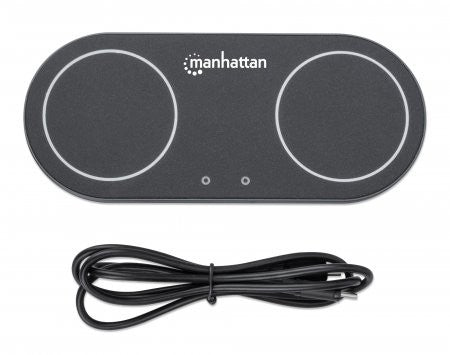 Manhattan 102209 Chargeur sans fil Qi 2x 30W