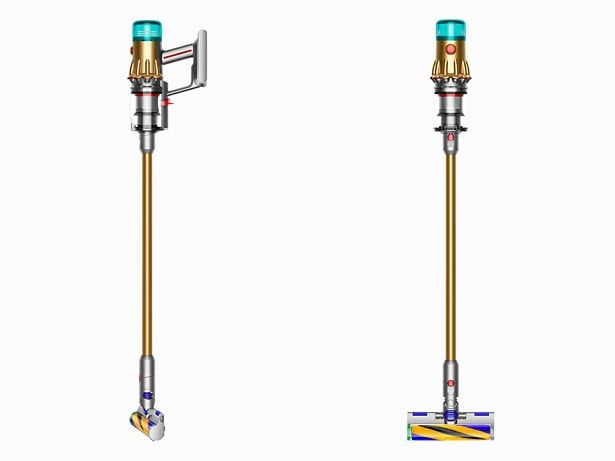 Dyson V12 Detect Slim Absolute Aspirateur-balai 2 en 1 Batterie Sec HEPA Sans sac Or