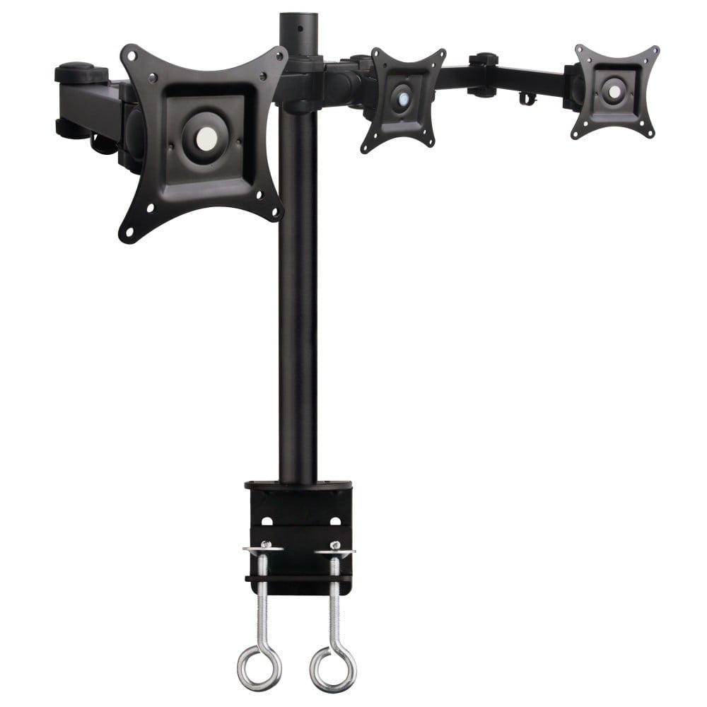Techly ICA-LCD 482-T Support de 3 Moniteurs 13-24” LCD 10kg Bureau Rotatif