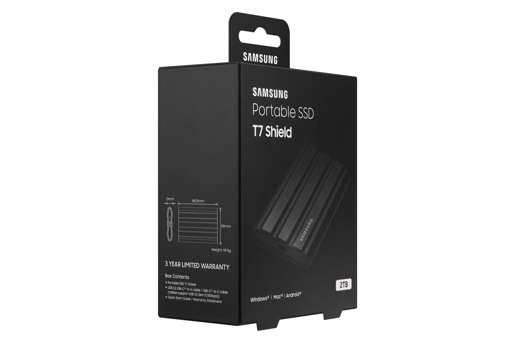Samsung T7 Shield 2 TB Black