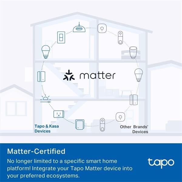 TP-Link TAPO P100M Prise intelligente 2300 W Maison, Bureau Blanc
