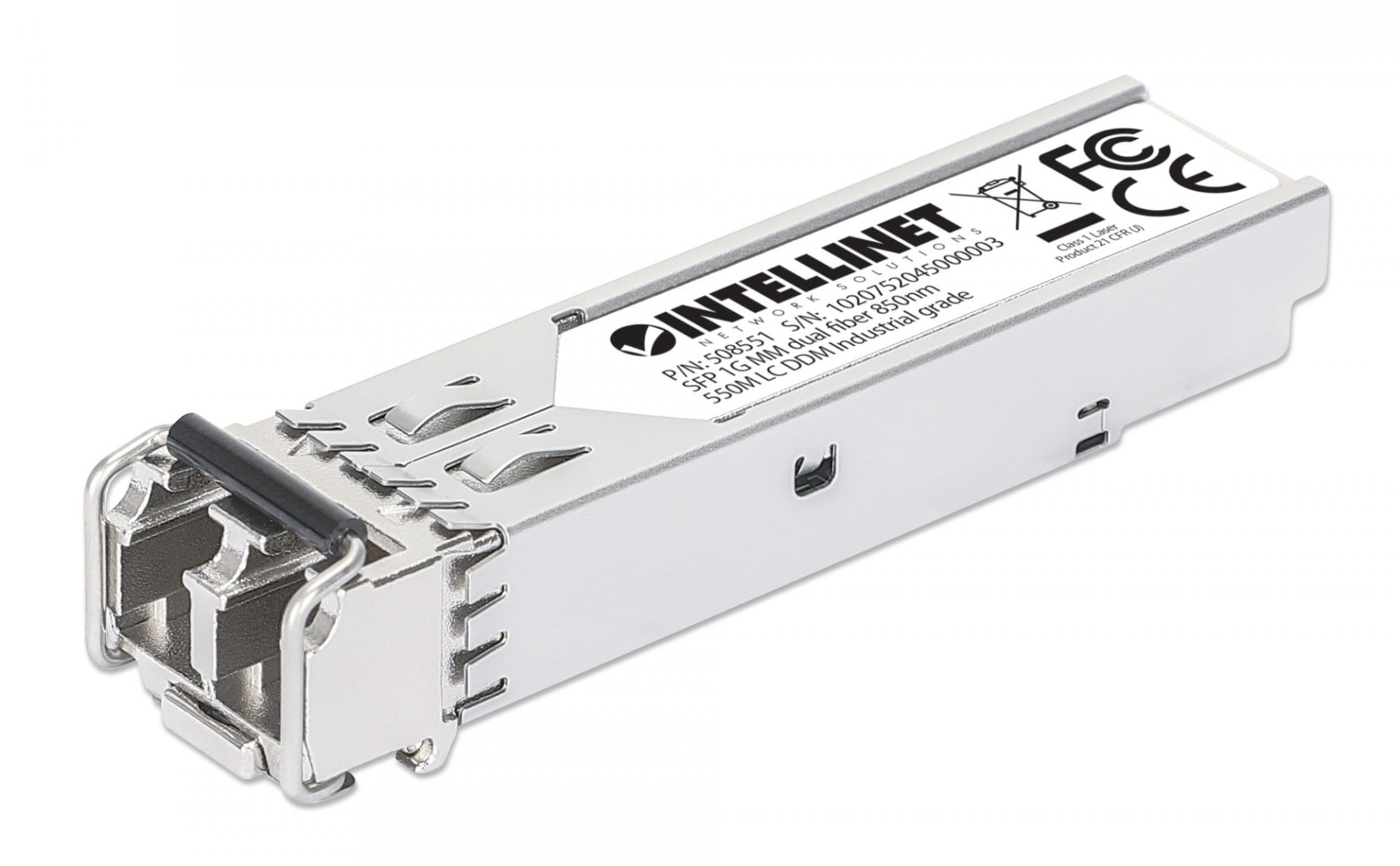 Intellinet 508551 module émetteur-récepteur de réseau Fibre optique 1000 Mbit/s SFP 850 nm