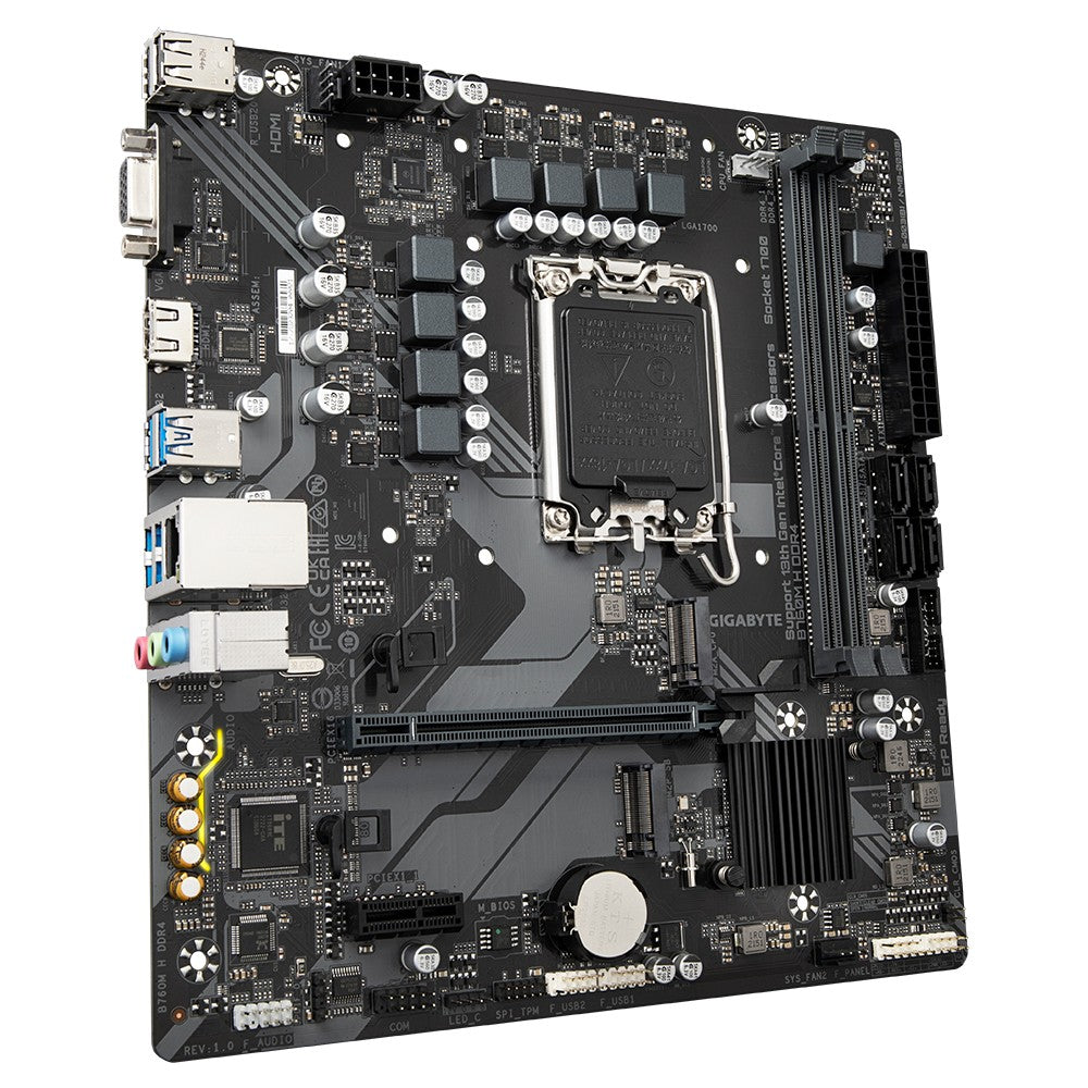 GIGABYTE B760M H DDR4 carte mere Intel B760 Express LGA 1700 micro ATX