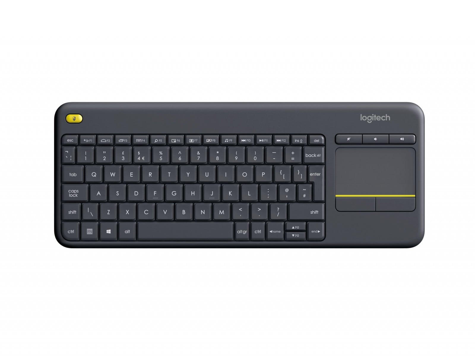 Logitech 920-007143 K400 Plus Clavier sans fil avec pavé tactile noir
