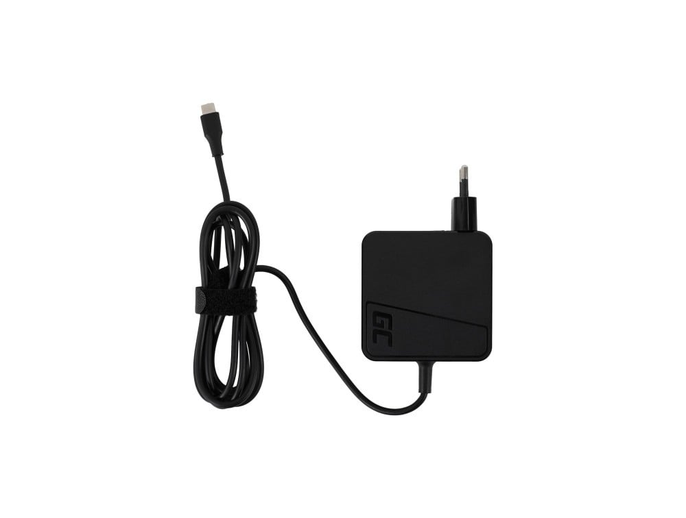 Green Cell AD134PV2 Adaptateur PRO USB-C 65W pour ordinateurs portables, tablettes, téléphones