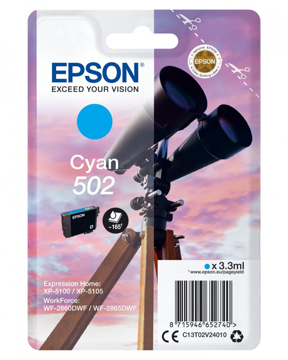 EPSON 1LB Singlepack Cyan 502 Ink