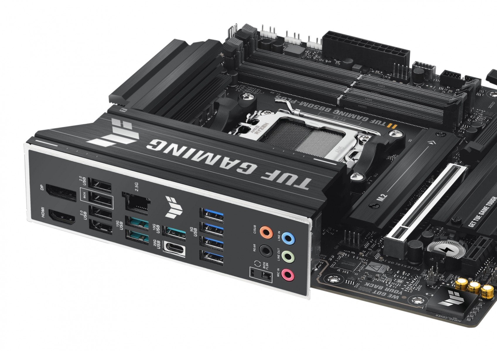 ASUS TUF GAMING B850M-PLUS AM5 DDR5 micro ATX MB 1xHDMI 1xDP 3xM.2 4xSATA