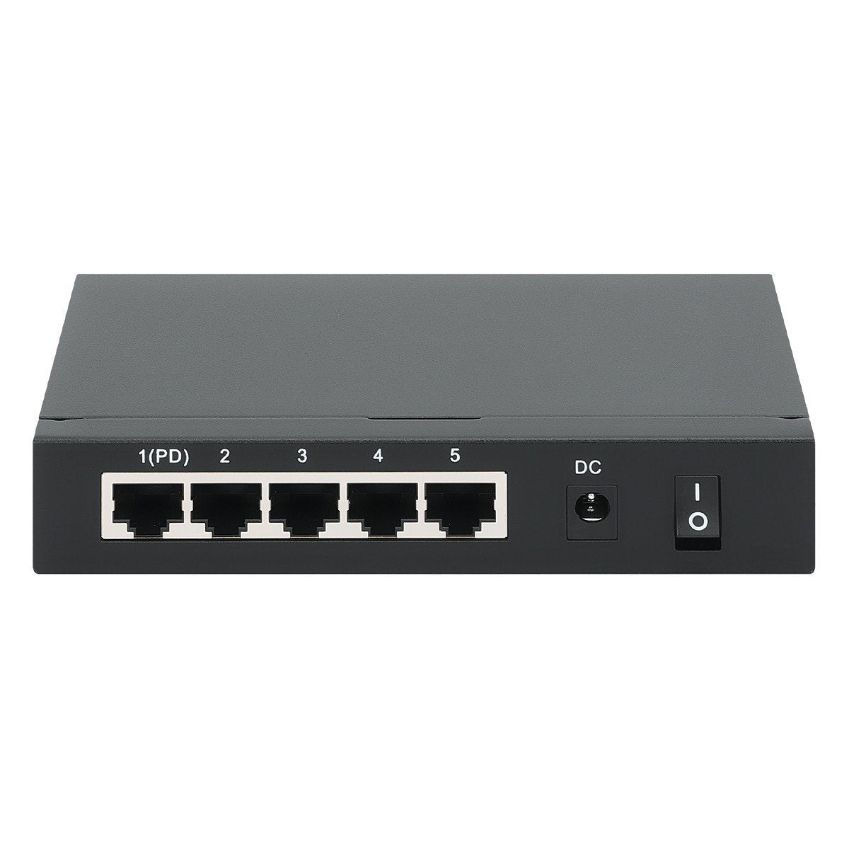 Intellinet PoE-Powered 5x Gigabit Gigabit Ethernet (10/100/1000) Connexion Ethernet, supportant l'alimentation via ce port (PoE) Noir