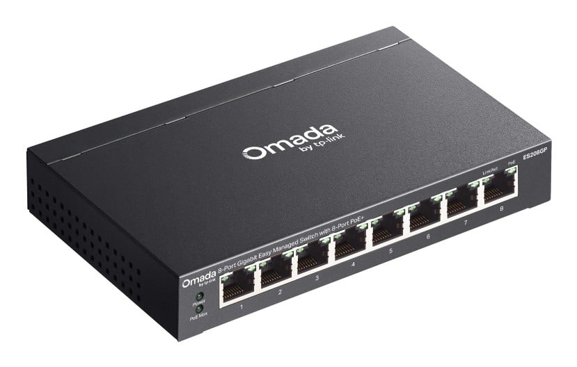 ES208GPOmada 8-Port Gigabit Easy Manage
