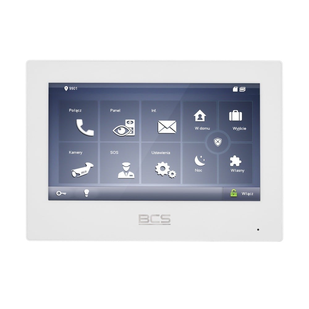 BCS BCS-MON7700W-S Moniteur Vidéo IP avec Fonction Interphone