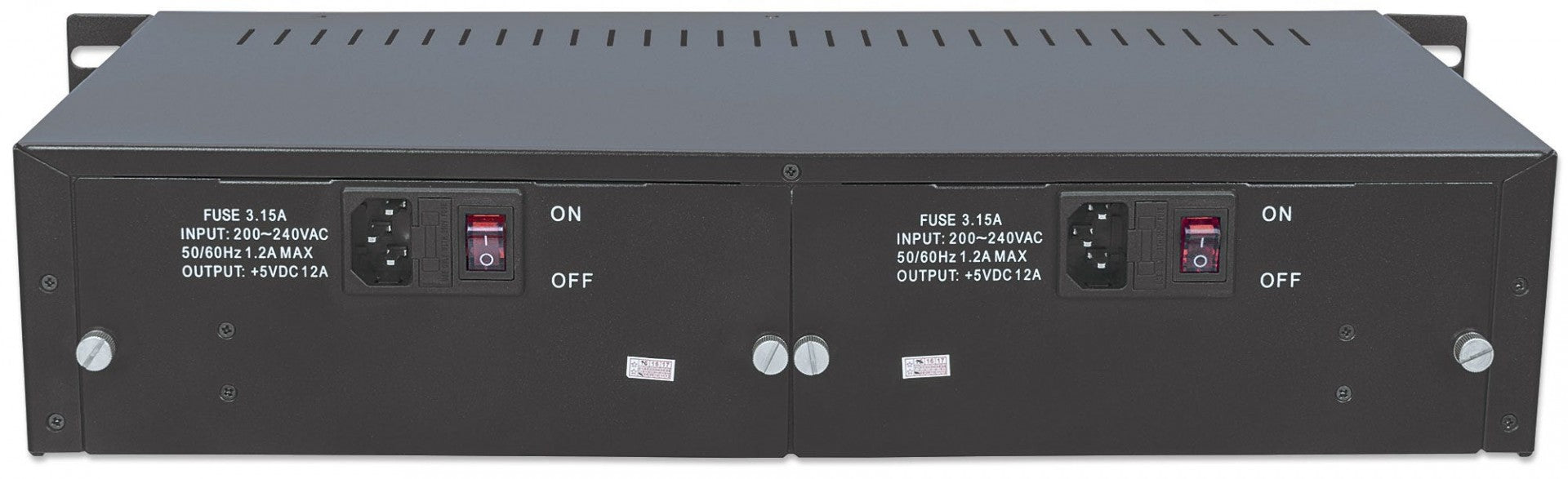Intellinet 507356 châssis de réseaux 2U Noir