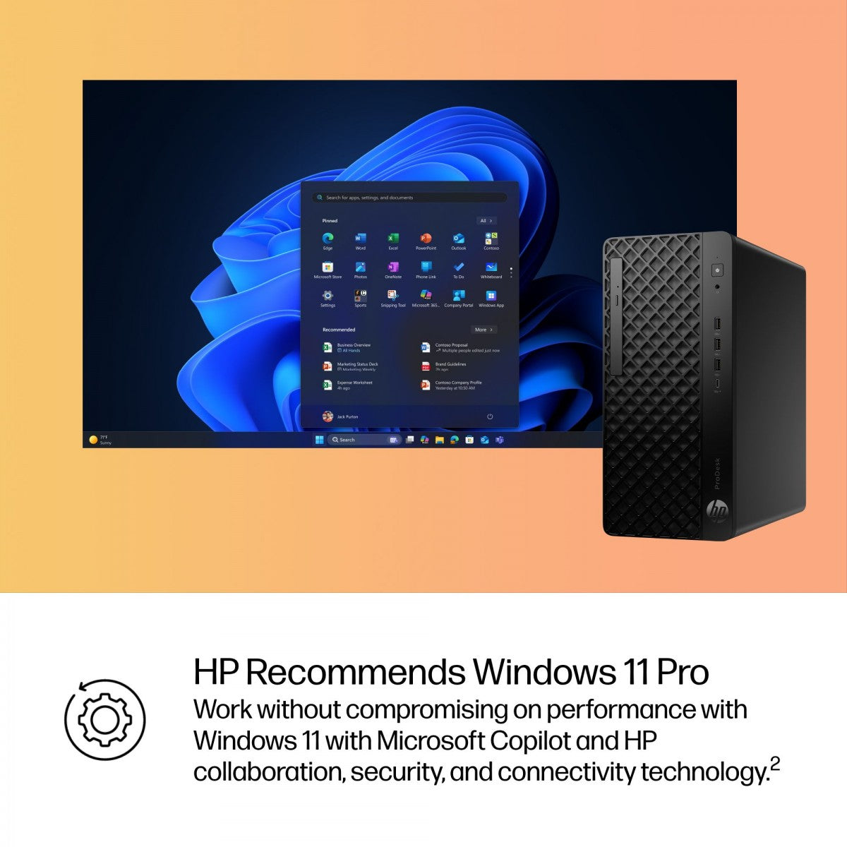 HP ProDesk 4 TWR G1i Intel Core Ultra 5 225 16GB/512GB W11P 1YW