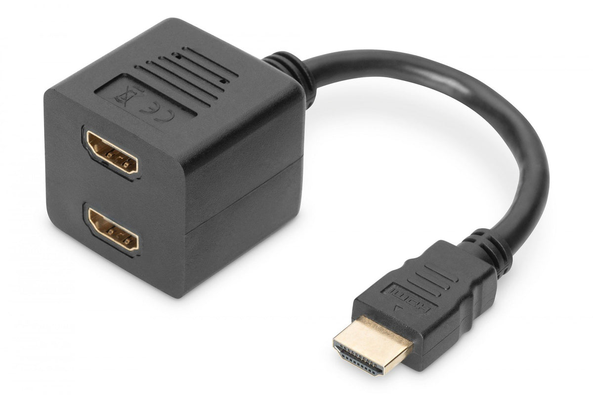Digitus AK-330400-002-S câble HDMI 0,2 m HDMI Type A (Standard) 2 x HDMI Type A (Standard) Noir