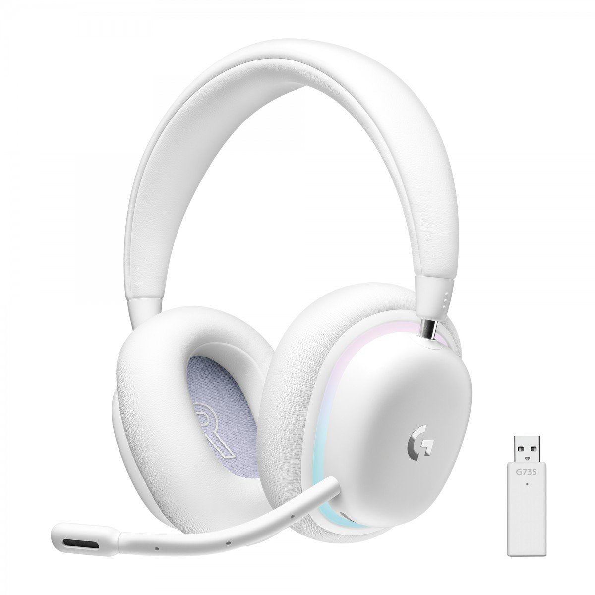 LOGITECH G G735 Headset full size Bluetooth / LIGHTSPEED wireless 3.5 mm jack white mist