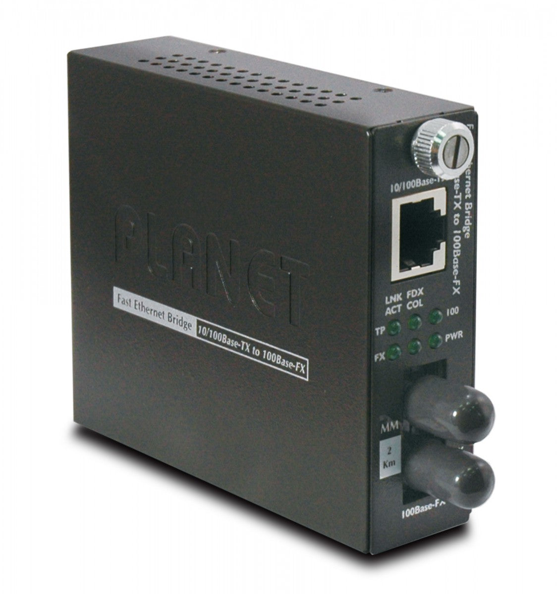 PLANET FST-801 convertisseur de support réseau 100 Mbit/s 1310 nm Multimode Noir