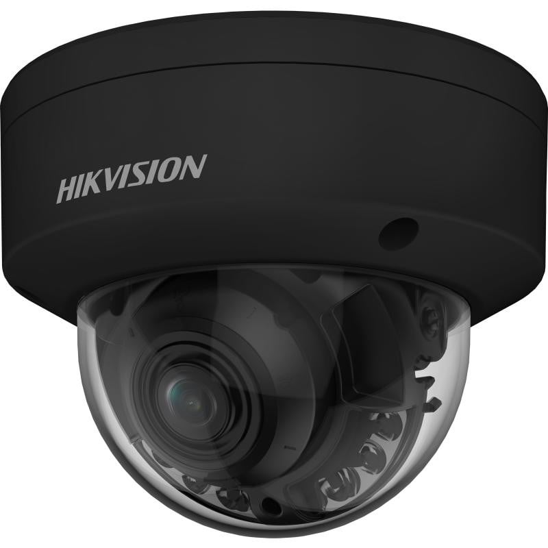 Hikvision DS-2CD2747G2HT-LIZS(2.8-12)/eF/BLK 4 MP Smart Hybrid Light with ColorVu Motorized Varifocal Dome Network Camera