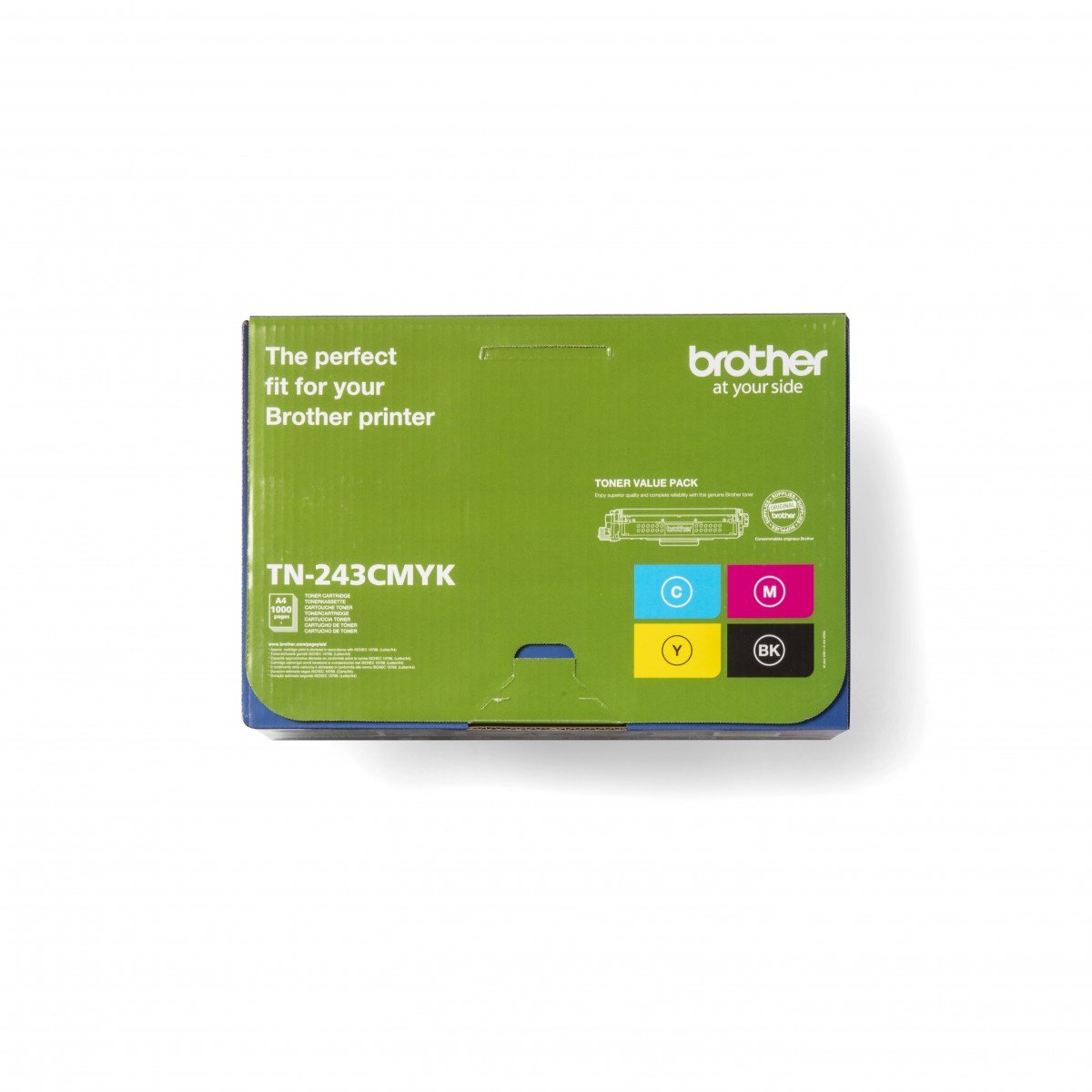 BROTHER TN243CMYK Pack Toner standard Cyan Magenta Jaune Noir 4x 1000 pages pour Hl-L32xx DCP-L35xx MFC-L37xx