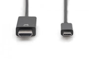 Digitus AK-300330-050-S câble vidéo et adaptateur 5 m USB Type-C DisplayPort Noir