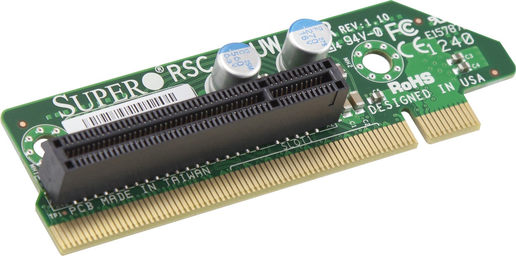 Supermicro RSC-R1UW-E8R carte et adaptateur d'interfaces Interne PCIe