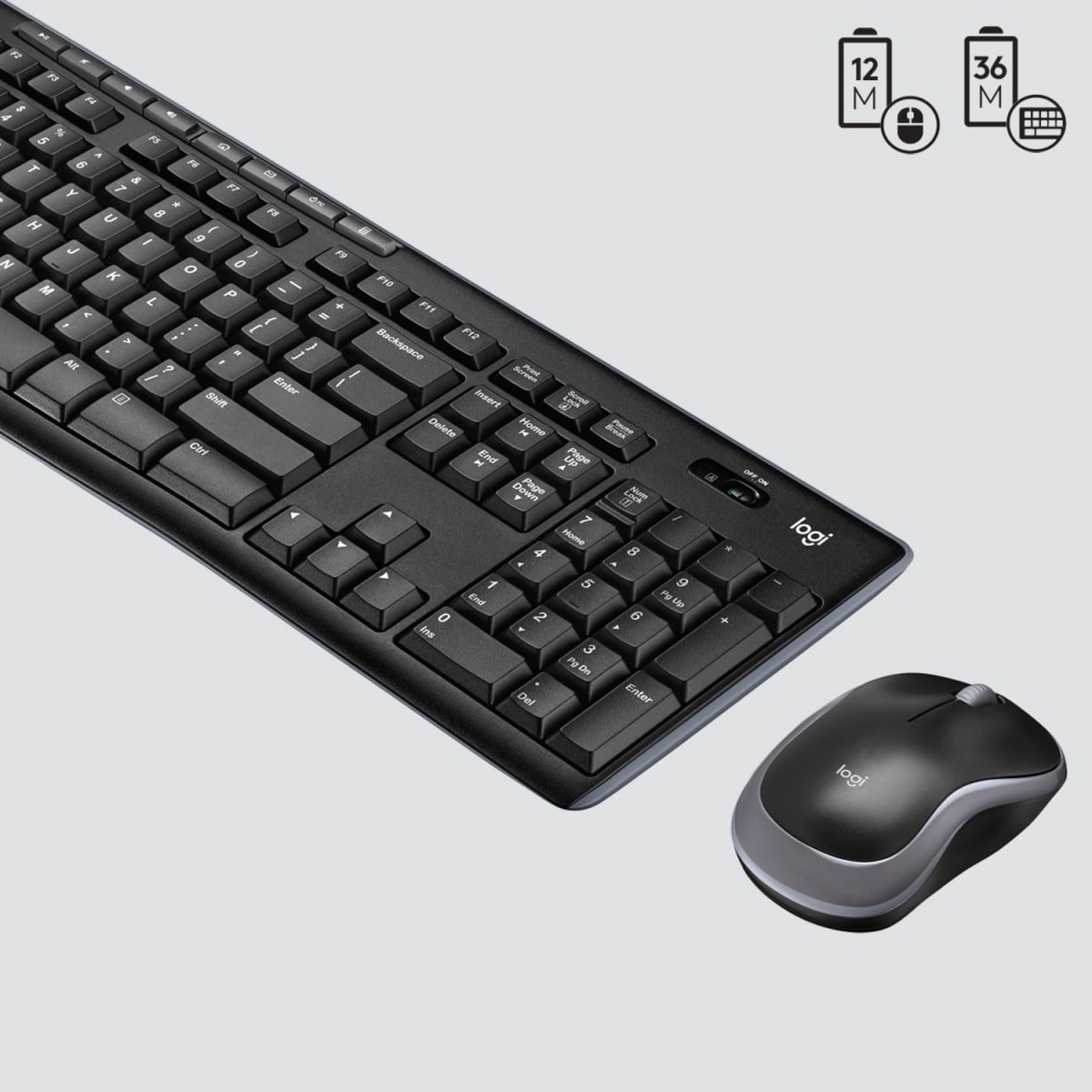 Logitech MK270 clavier Souris incluse Maison RF sans fil QWERTY US International Noir
