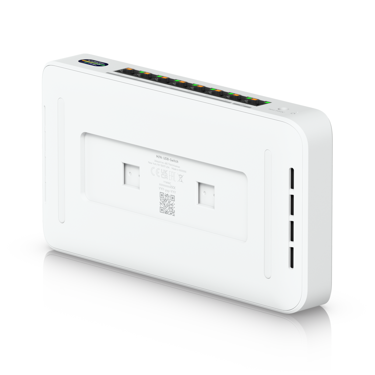Ubiquiti UDB-Switch 2.5G Ethernet (100/1000/2500) Connexion Ethernet, supportant l'alimentation via ce port (PoE) Blanc