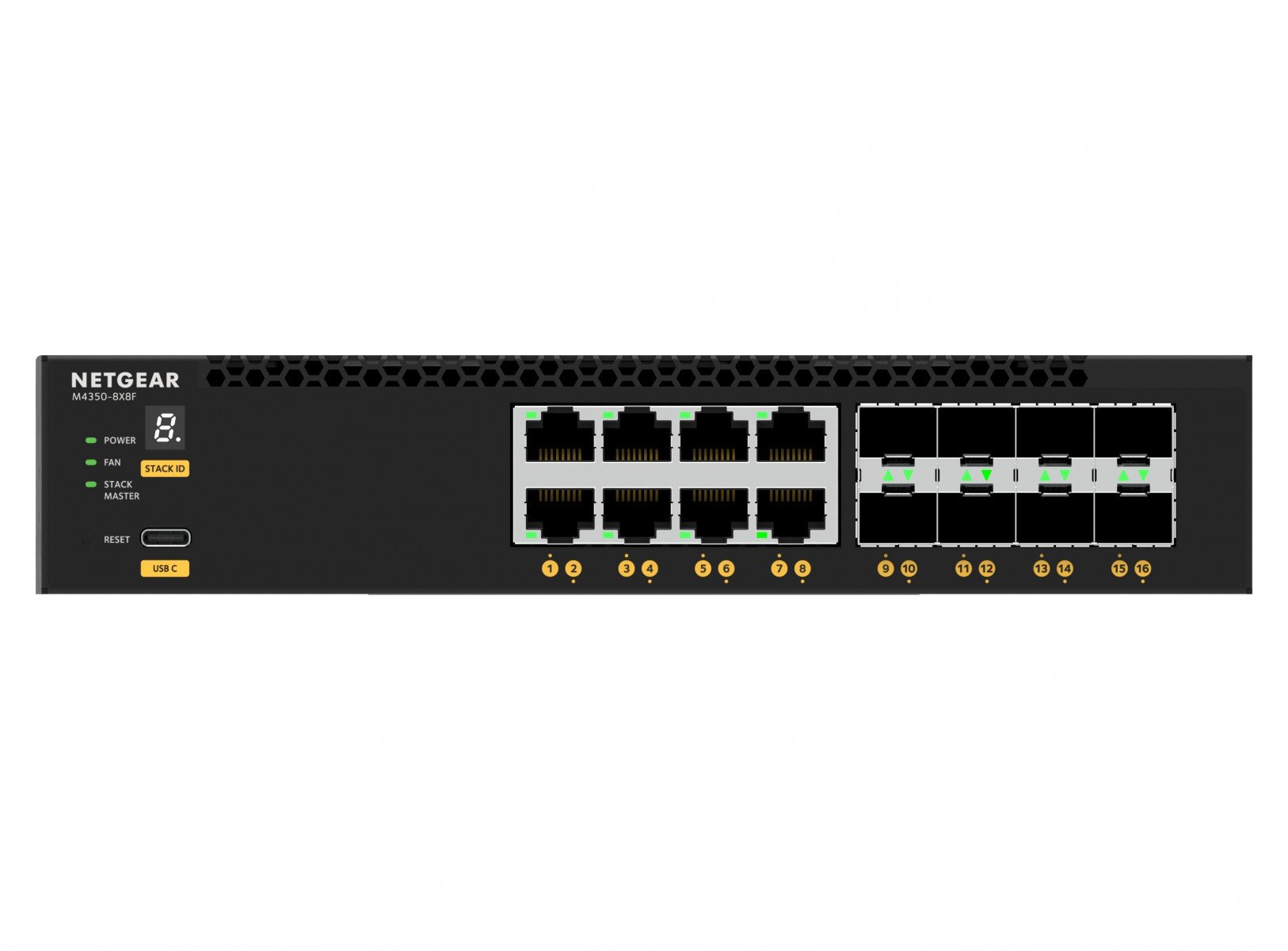 NETGEAR 16PT M4350-8X8F Managed Switch