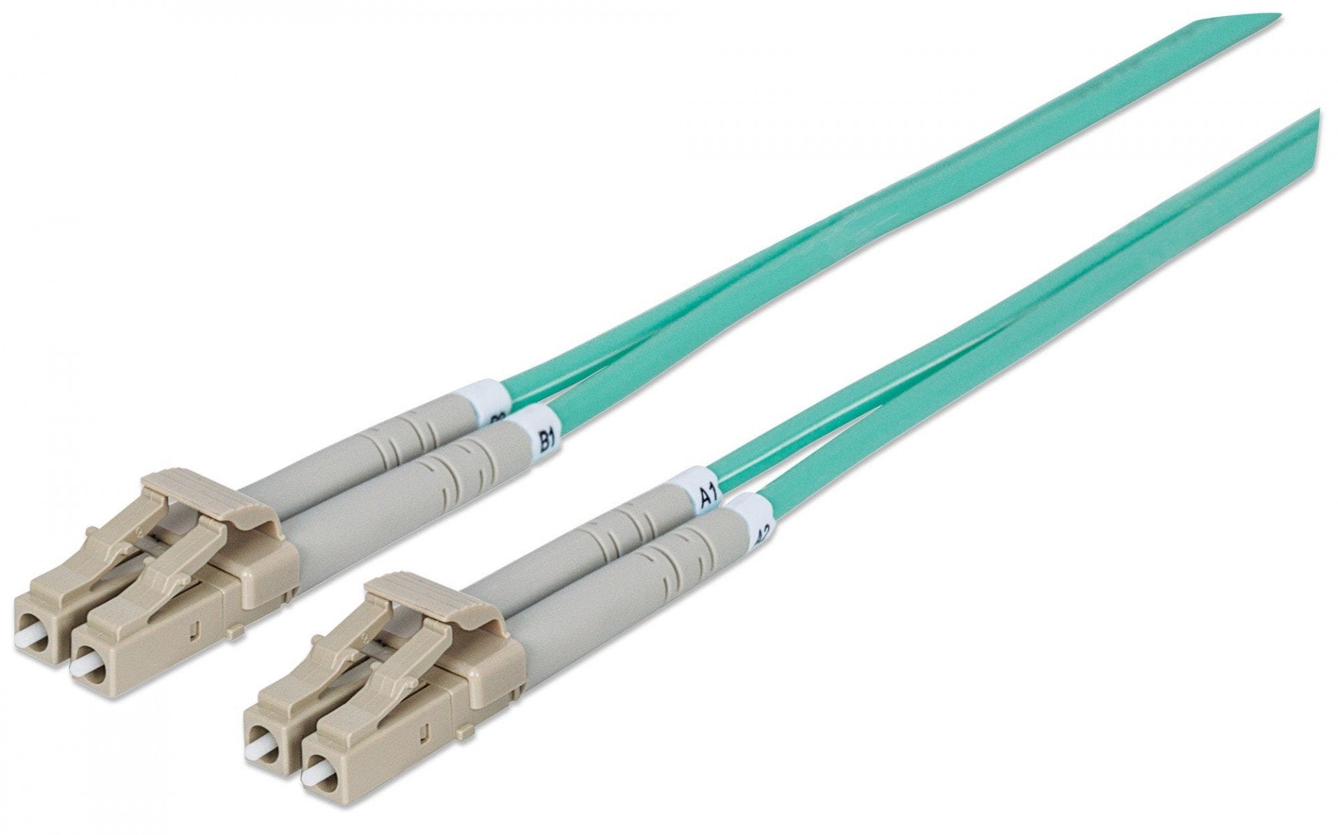 Intellinet 750080 câble de fibre optique 5 m LC OM3 Couleur aqua