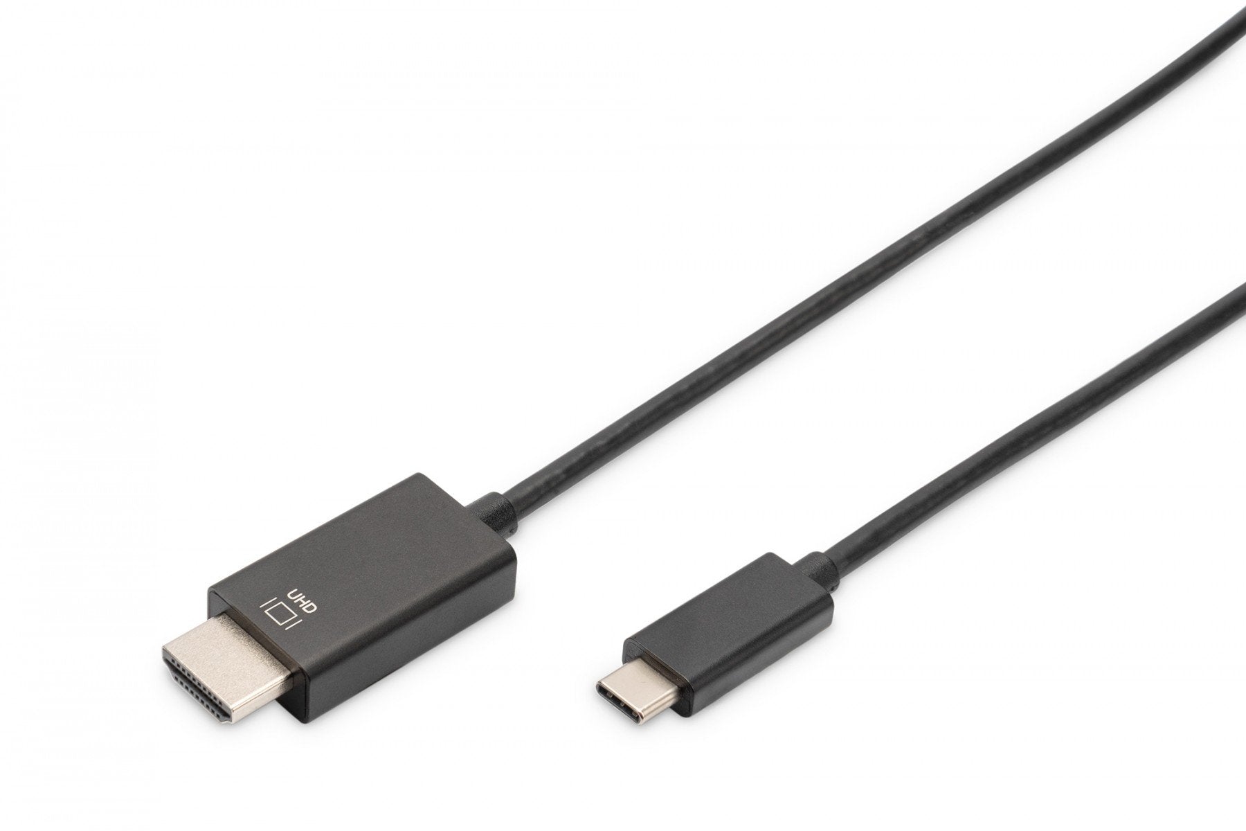 Digitus AK-300330-020-S câble vidéo et adaptateur 2 m USB Type-C DisplayPort Noir