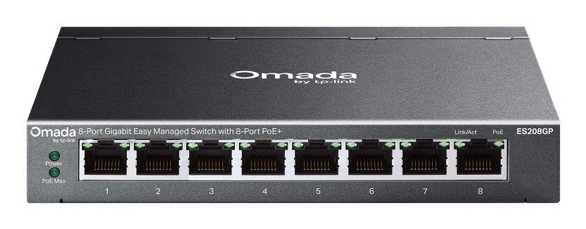 ES208GPOmada 8-Port Gigabit Easy Manage