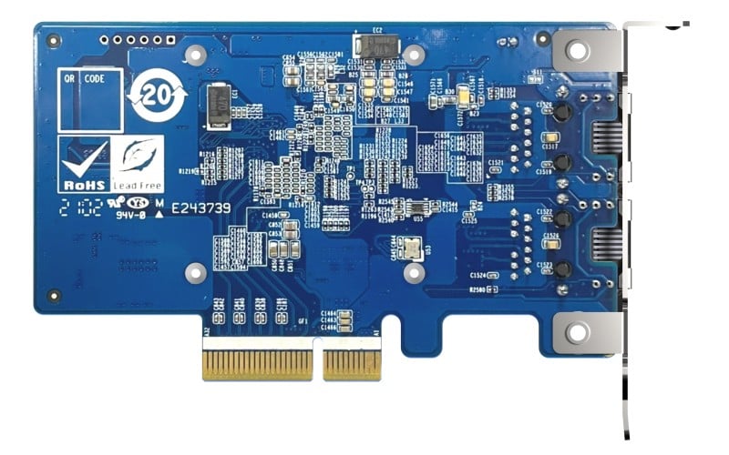 Dual-port 10GBASE-T 10GbE network expa