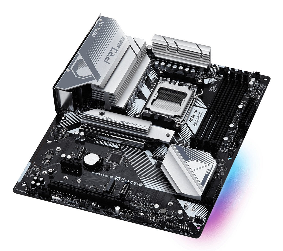ASRock B650 PRO RS Carte mere ATX pour AMD Ryzen 7000 avec DDR5 et Ethernet 2.5 Gigabit