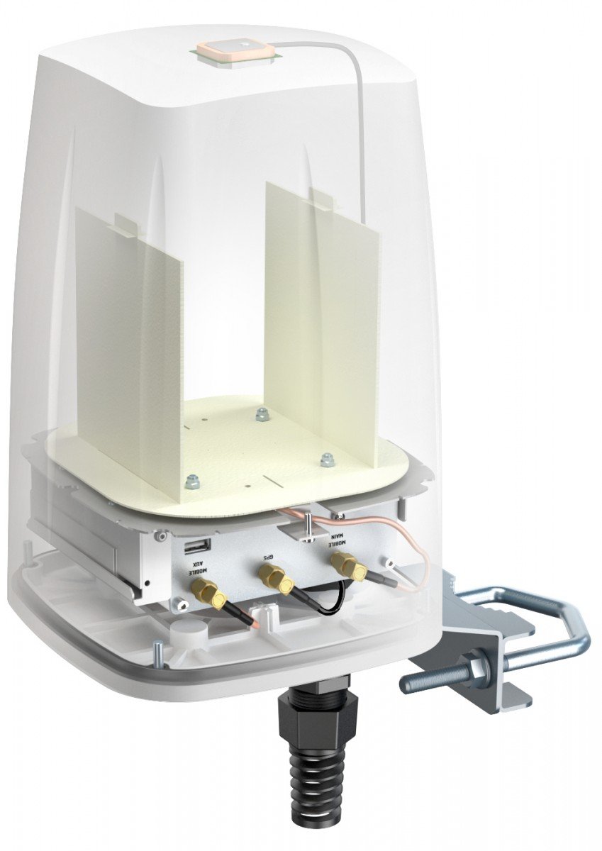 QuWireless AX09S Antenne Omni-Directionnelle 4 dBi Gain 0.694-2.7 GHz